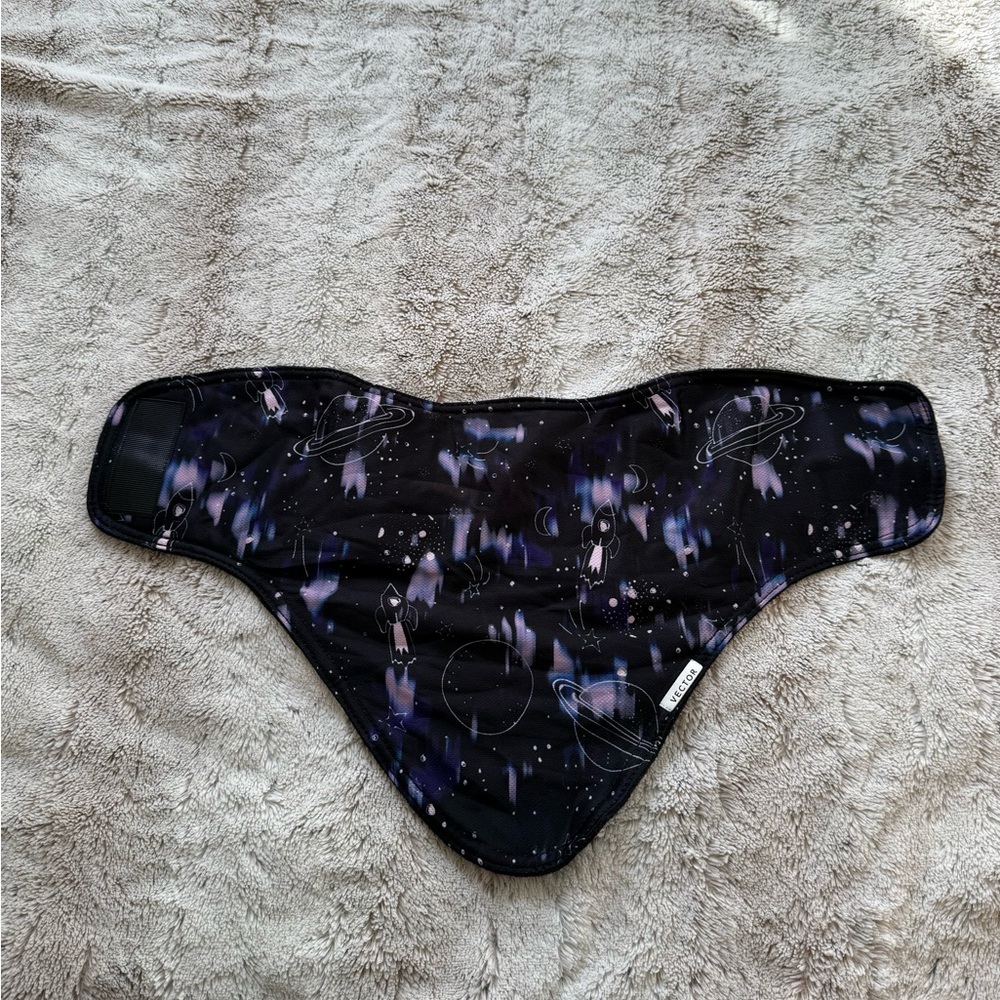Black and Purple Ski Snowboard Space-Themed Waist Trainer